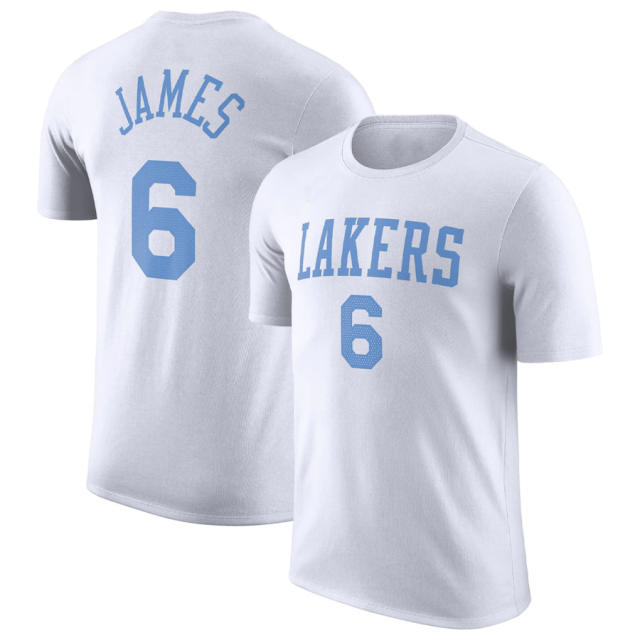 Los Angeles Lakers Basketball T-shirts Adult James Tops Basketball Team Uniform PQT05