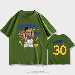 Stephen Curry Fans Tops Good Night Cotton T-shirts Championship Trophy Fan Apparel PQSC010