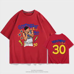 Stephen Curry Fans Tops Good Night Cotton T-shirts Championship Trophy Fan Apparel PQSC010