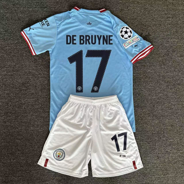 2022 Manchester City Football Kit Erling Haaland Soccer Jersey Tops PQMC004