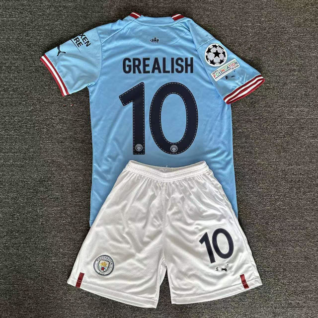 2022 Manchester City Football Kit Erling Haaland Soccer Jersey Tops PQMC004