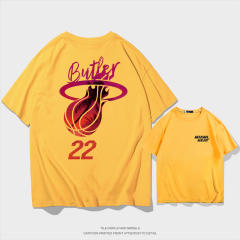 Jimmy Butler Basketball T-shirts Cotton Tops 8th Seed Upset Streetwear Basketball Fan Apparel PQ01612