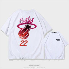 Jimmy Butler Basketball T-shirts Cotton Tops 8th Seed Upset Streetwear Basketball Fan Apparel PQ01612