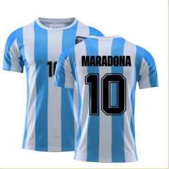 Leo Messi Fans T-shirts For Adult Argentina 3 Three Stars Football Souvenirs Tees PQAR001