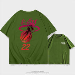 Jimmy Butler Basketball T-shirts Cotton Tops 8th Seed Upset Streetwear Basketball Fan Apparel PQ01612