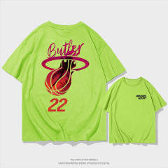 Jimmy Butler Basketball T-shirts Cotton Tops 8th Seed Upset Streetwear Basketball Fan Apparel PQ01612