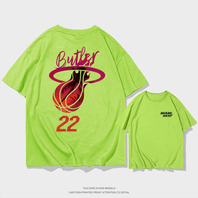 Jimmy Butler Basketball T-shirts Cotton Tops 8th Seed Upset Streetwear Basketball Fan Apparel PQ01612