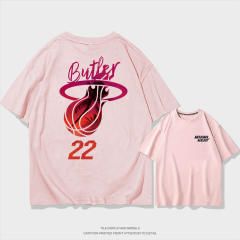 Jimmy Butler Basketball T-shirts Cotton Tops 8th Seed Upset Streetwear Basketball Fan Apparel PQ01612