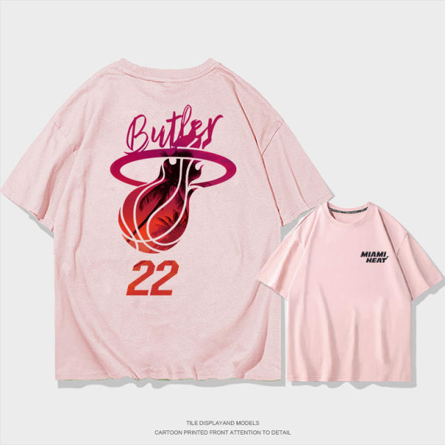 Jimmy Butler Basketball T-shirts Cotton Tops 8th Seed Upset Streetwear Basketball Fan Apparel PQ01612