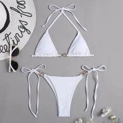 Triangle Bikini Sets For Female Brazilian Swimwear Beach Equipment Halter Swimming Suit PQ20155