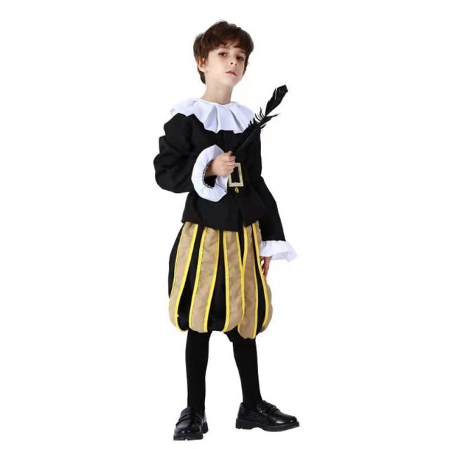 European Royal Family Prince Costume Knight Clothing Cavalier Uniform PQ81311
