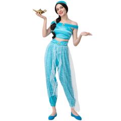 Woman WonderfulLamp Fancy Dress Aladdin Lamp Costume Arabian Nights Outfit PQ17500