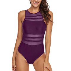 One Piece Swimsuit Women Vintage Swimwear Fashion Monokini Beachwear PQBY58