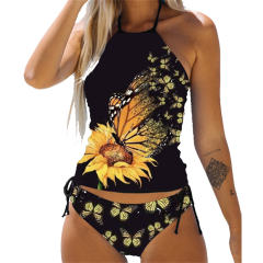 Oversize Tankini Swimsuit Swimming Costume Woman Swimwear Two-Pieces Suits PQBY223B