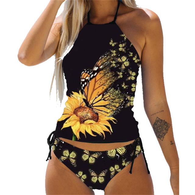 Oversize Tankini Swimsuit Swimming Costume Woman Swimwear Two-Pieces Suits PQBY223B