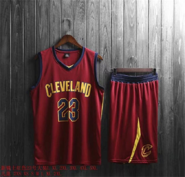 Cleveland Cavaliers Basketball Fan Apparel Kits James Basketball Jersey PQCC023