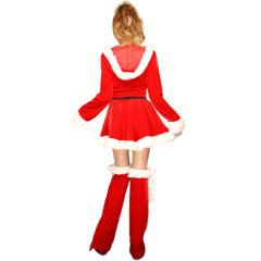 Woman Christmas Costume Sexy Xmas Cosplay Uniform Santa Fancy Dress PQ727