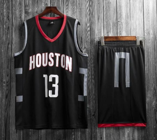 Adult Huston Rockets Basketball Fan Apparel Kits James Harden Basketball Jersey PQJH098