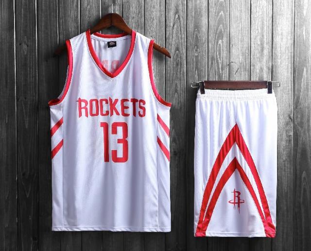 Adult Huston Rockets Basketball Fan Apparel Kits James Harden Basketball Jersey PQJH098