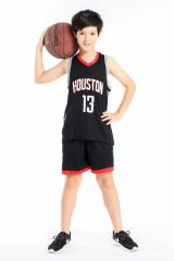 Kid James Harden Basketball Jersey Youth Huston Rockets Basketball Fan Apparel Kits PQJH099