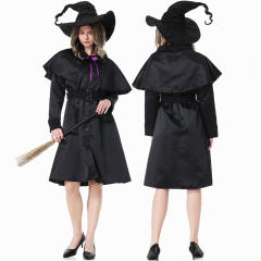 The Parent-child Attire Robe Sorcerer Wizard Stage Costumes Witch Fancy Dress Cosplay Uniform PQ19022
