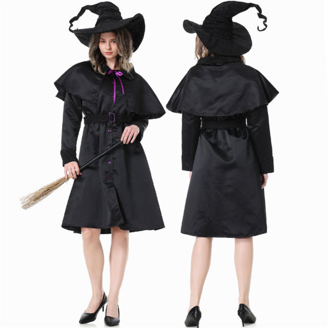 The Parent-child Attire Robe Sorcerer Wizard Stage Costumes Witch Fancy Dress Cosplay Uniform PQ19022