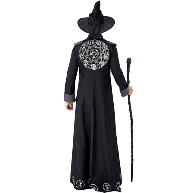 The Parent-child Attire Robe Sorcerer Wizard Stage Costumes Witch Fancy Dress Cosplay Uniform PQ19022
