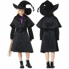 The Parent-child Attire Robe Sorcerer Wizard Stage Costumes Witch Fancy Dress Cosplay Uniform PQ19022