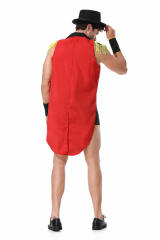 Men Club Wear Steampunk Cosplay Hippop Rock and Roll Costume Halloween Uniform PQ82223