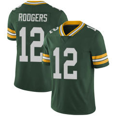 Aaron Rodgers American Football Jersey Green Bay Packers Fan Apparel T-shirt PQ9368P
