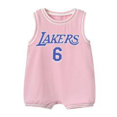 Wholesale Lakers Jersey Basketball Rompers Infants Basketball Jumpers Toddlers PQ5106