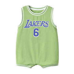 Wholesale Lakers Jersey Basketball Rompers Infants Basketball Jumpers Toddlers PQ5106