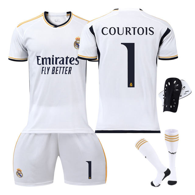 23-24 Real Madrid CF Soccer Jersey Benzema Modrić Home Football Uniforms PQ36560