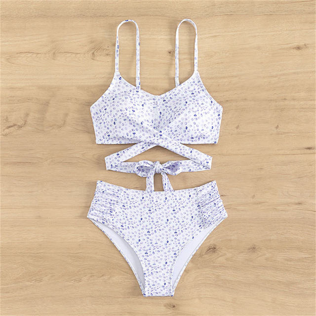 Dot Printed Bikinis Set Lady Spring Swimwear Hot Brazilian Sexy Swimming Costume PQNY-3
