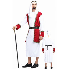 Desert Prince Cosplay Costume Carnival Arab Man Local Tyrant Outfit Arab COS Uniform PQ5730