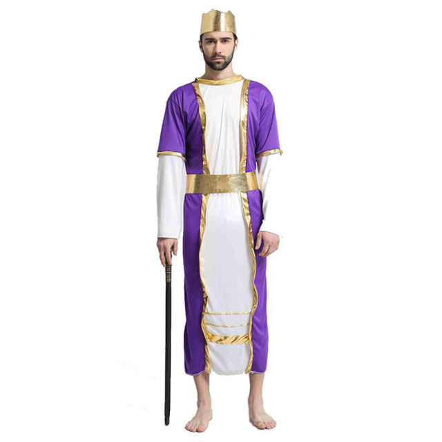 Desert Prince Cosplay Costume Carnival Arab Man Local Tyrant Outfit Arab COS Uniform PQ5730