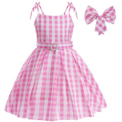 Real-life Cartoon Movie Costume Princess Uniform Girl Plaid Fancy Dress PQ21043