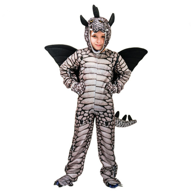 Halloween Tyrannosaurus Rex Dinosaur Costume Mascot Outfit Animal Jumpsuit PQEE366