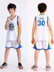 Golden State Warriors Basketball Jersey Child Stephen Curry Basketball Fan Apparel PQSC002