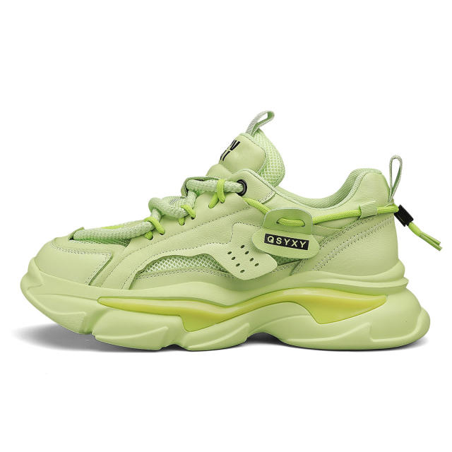 Male Clunky Sneakers Classic Dad Shoes Mesh Sport Shoes PQT01