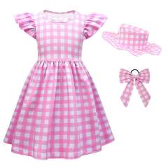 Real-life Movie Uniform Girl Plaid Fancy Dress Cartoon Princess Costume PQ81495