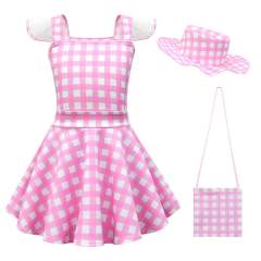 Movie Uniform Girl Plaid Fancy Dress Real-life Cartoon Princess Costume PQ81580