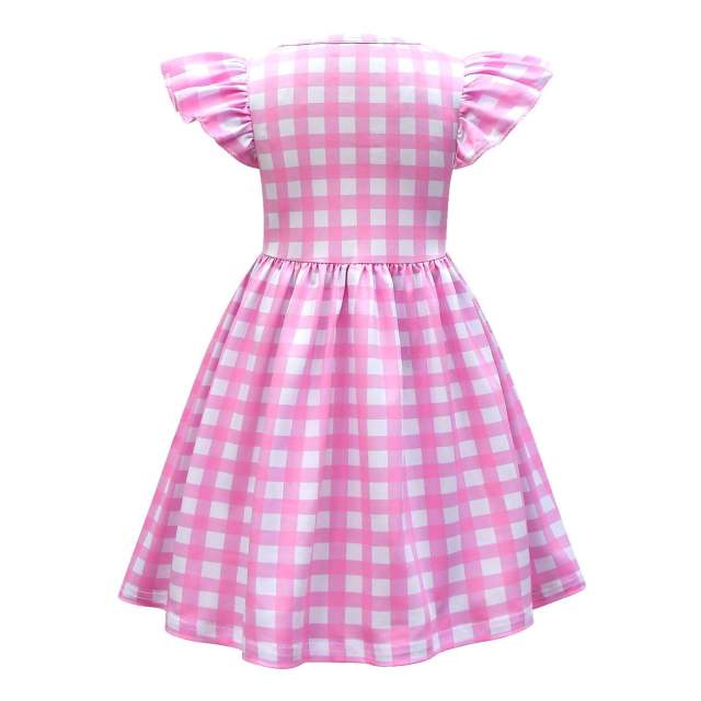 Real-life Movie Uniform Girl Plaid Fancy Dress Cartoon Princess Costume PQ81495