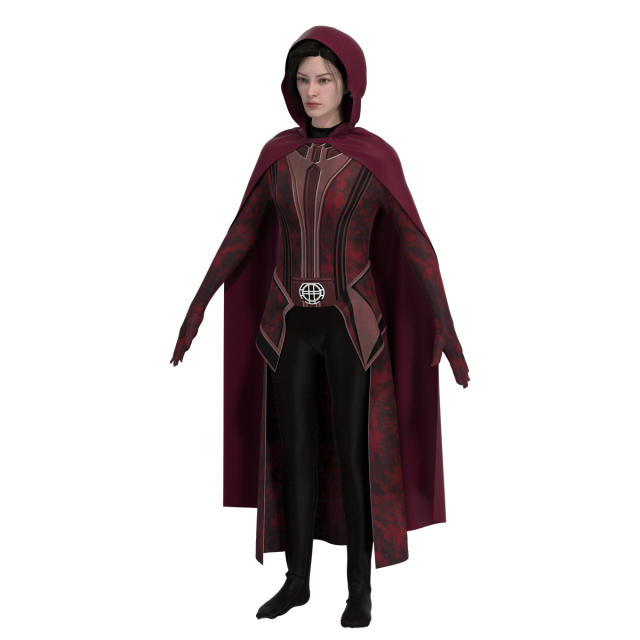 Scarlet Witch Costume Halloween Wanda Maximoff Cosplay Uniform PQ16616A