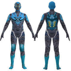 Blue Beetle Costume Halloween Super Hero Jaime Reyes Cosplay Uniform PQ10018