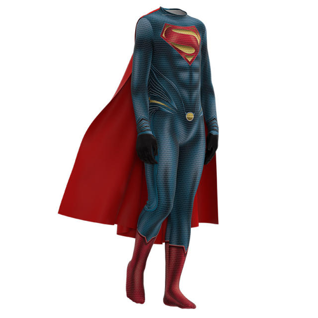 Superman Costume For Kid Halloween Super Hero Cosplay Uniform PQ33309