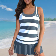 Star Spangled Banner Tankini America Flag Two-Pieces Suits US Flag Swimsuit PQ2365