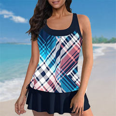 Star Spangled Banner Tankini America Flag Two-Pieces Suits US Flag Swimsuit PQ2365