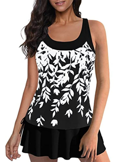 Star Spangled Banner Tankini America Flag Two-Pieces Suits US Flag Swimsuit PQ2365