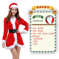Wholesale Sexy Christmas Costume For Women Plush Xmas Dress PQ3243B